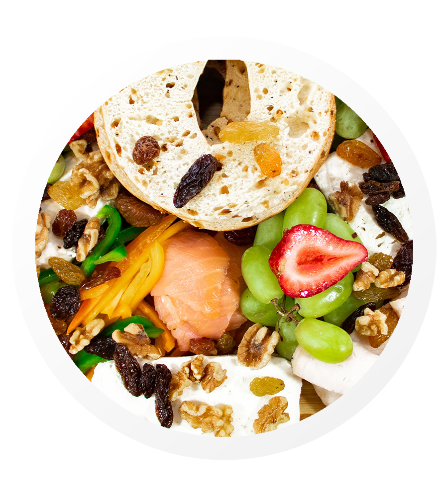 freshstart.catering Breakfast Bagel Charcuterie Board